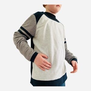 Champions vintage black gray sweatshirt logo long sleeves Boys L